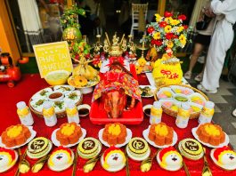 Dịch vụ mâm cúng đầy tháng Phan Thiết, thôi nôi, khai trương, động thổ Mâm cúng khai trương Phan Thiết